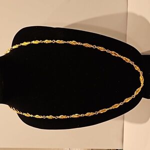 NAPIER Twisted Metal Beads Goldtone 30" Necklace